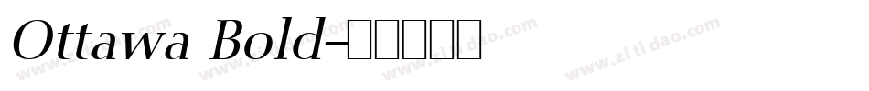 Ottawa Bold字体转换